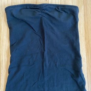 Aerie Black Tube Top Built-In Bra Sz XS
